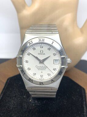 Omega Constellation Watch 50 Years Anniversary Diamond Swiss Automatic 35.5mm